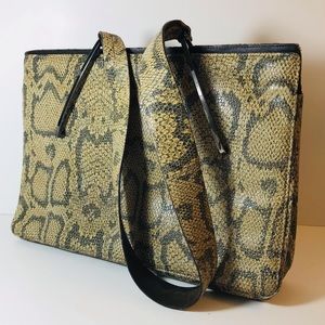 BYBLOS Snake Skin Designer Bag Medium